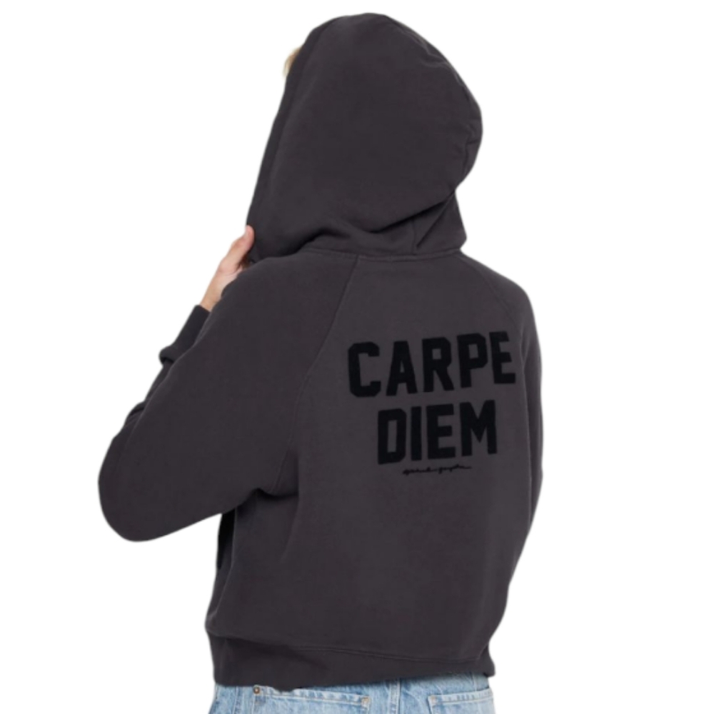 NWT Spiritual Gangster Black Zip-Up Everyday Hoodie Jacket $148